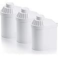 Alkanatur Filter Replacement for Pitcher (Pack of 3) - Removes Fluorides, Chlorine, Heavy Metals - Filters 400 liters of Tap Water - Replace After 3 Months - CE, ROHS, SGS Certified Water Filter