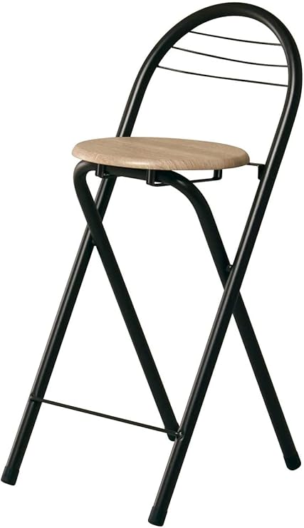 Amazon カウンターチェア キッチン 椅子 折りたたみ チェア 折り畳み 座面高さ 58cm ブラウン 折りたたみチェア オンライン通販