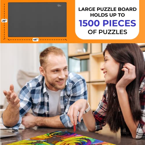 Puzzle Mat Puzzle Mat Roll Up, Portable Roll Up Puzzle Mat 46”x26