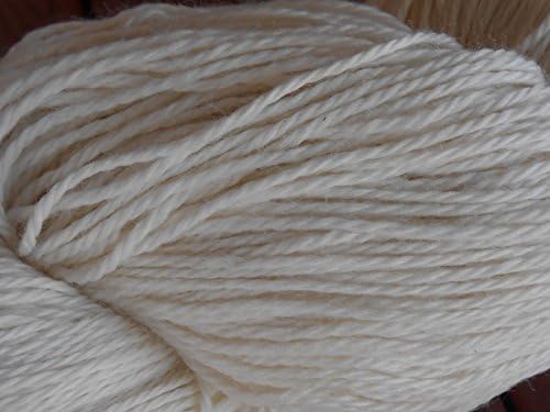 Merino Wool/Bamboo DK Light Worsted Weight 3-Ply Yarn Undyed Natural Ecru