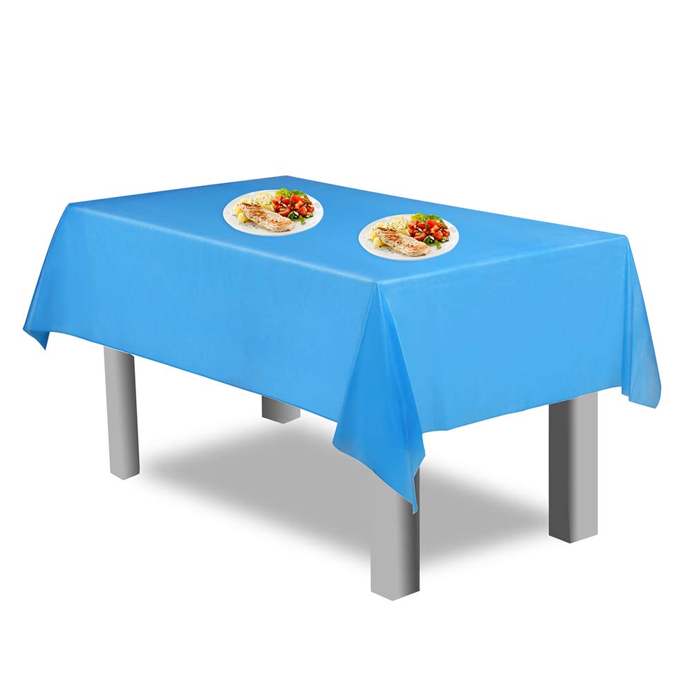 Party Plastic Table Covers Tablecloth - 2 Packs Plastic Table Cover 54\