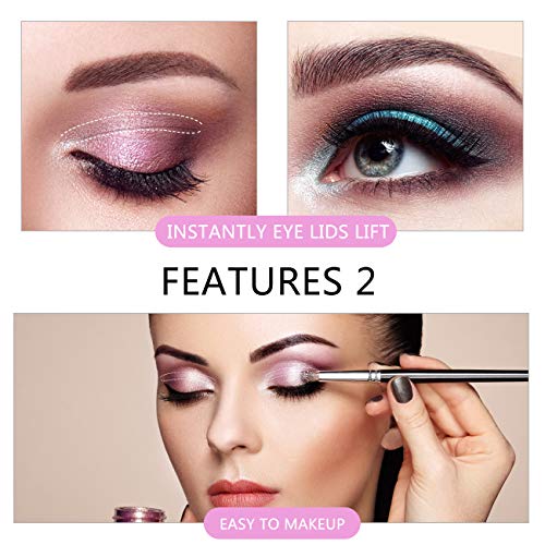 Enlarge Eyes, 3D Eye Lids Lift Strip for Saggy Droopy Hooded Eyelids, Natural Invisible Slim One-sided Double Eyelid Tape, Imported Self-adhesive Medical Fibre, Instantly Eyelids Lift Without Surgery