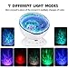 totobay [Newest Generation] Remote Control Ocean Wave Projector 12 LEDs & 7 Color Changing Modes Night Light and Built-in Mini Music Player for Living Room and Bedroom