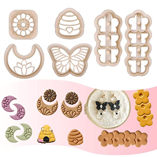 Spring Polymer Clay Cutters Set for Earrings, Pcs Clay Earring