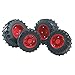 Bruder Twin Tires with Red Rims for 03000 Tractor Series