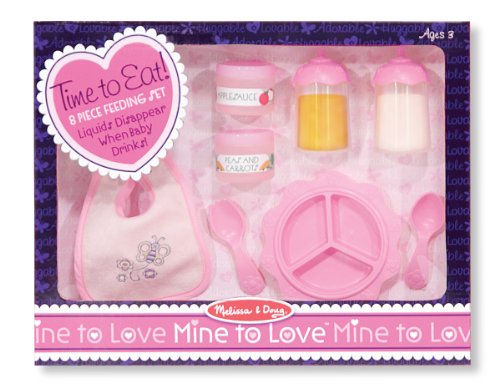 Melissa & Doug Mine to Love Time to Eat Doll Accessories Feeding Set (8 pcs)