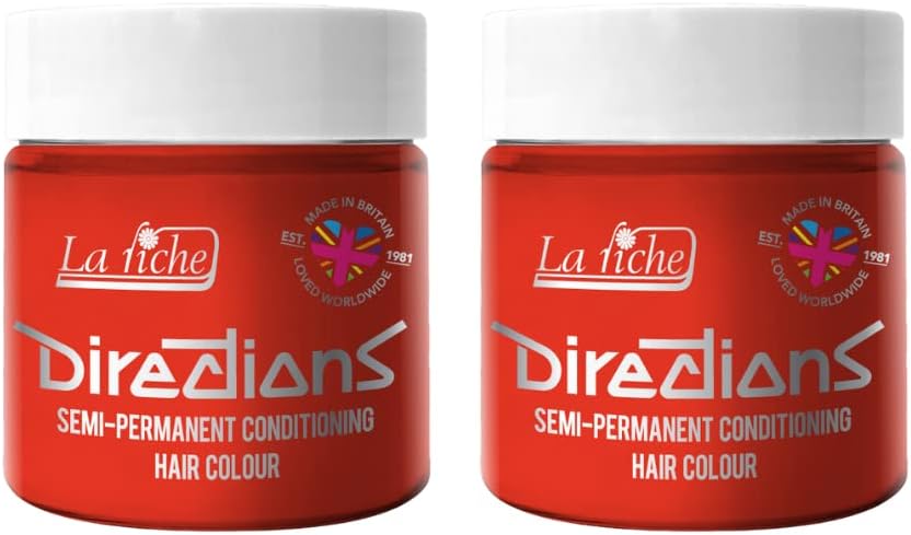La Riche Directions Neon Red 2x 100ml Semi-Permanent Hair Colour