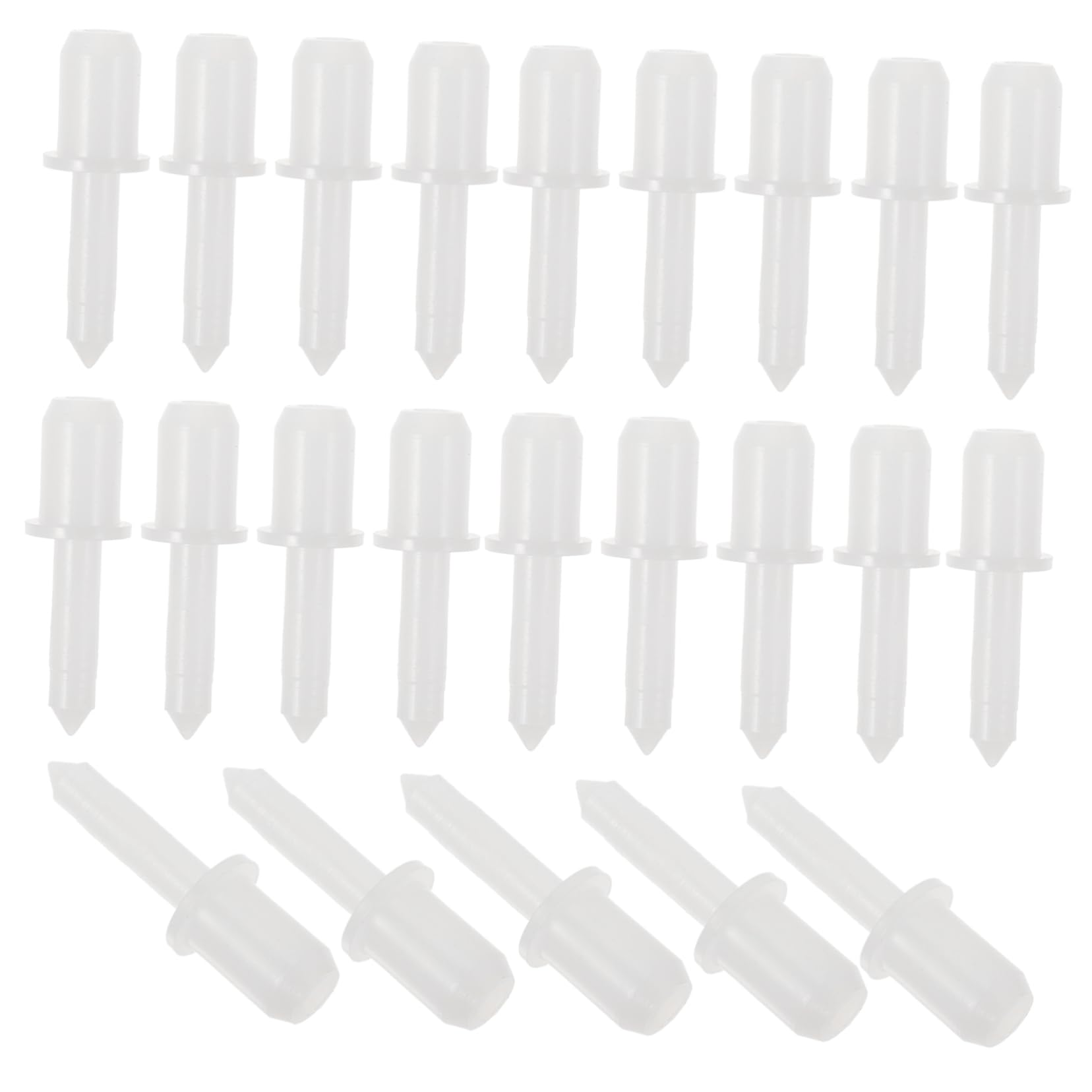 Housoutil Louver Pin Replacement 60Pcs Plastic Window Shutter Repair Pins for Plantation Shutters Repair and DIY Hardware Accessories