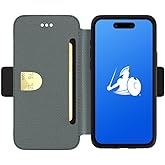 DefenderShield EMF Protection & 5G Anti Radiation iPhone 14 SlimFlip Case - RFID Blocking EMF Shield Slim Wallet Case