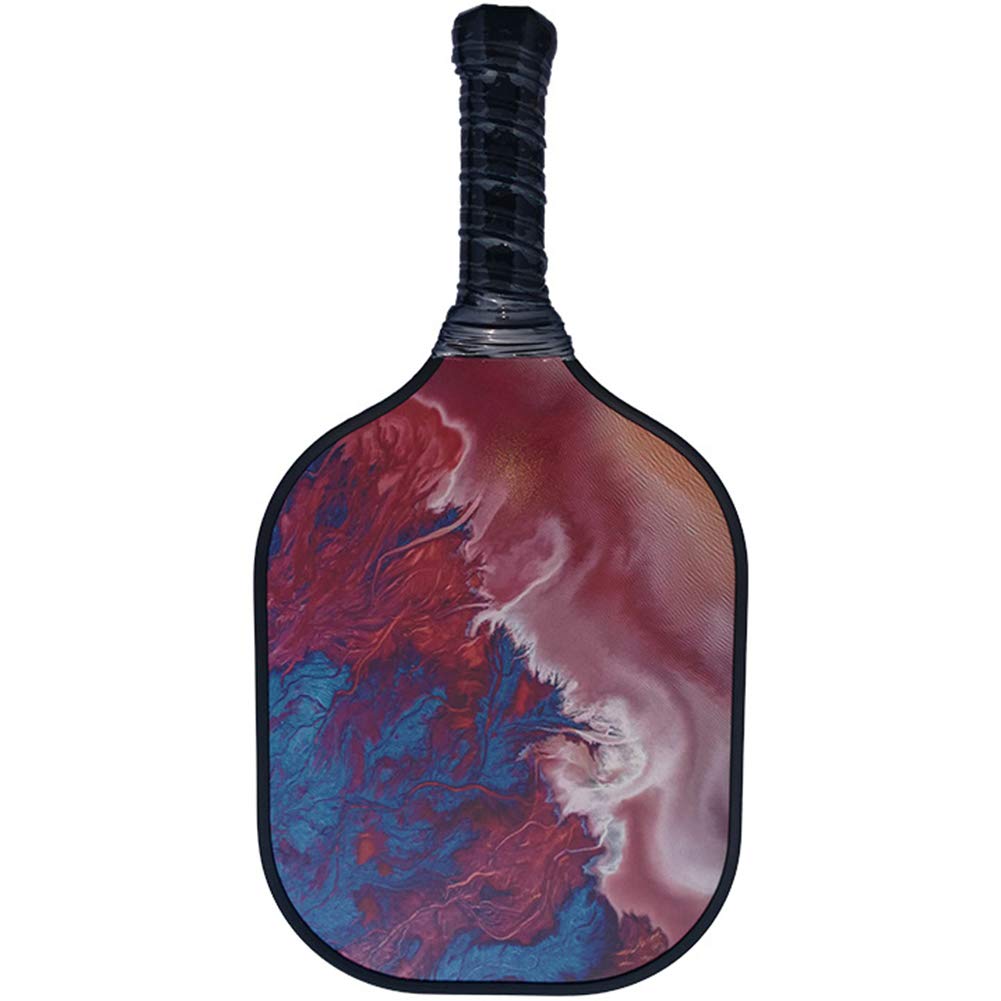 Pickleball Paddle, Indoor Outdoor Pickle Ball Bat with Carbon Fiber Surface and PP Honeycomb Core, Pickleball Rackets for Beginners and Professional