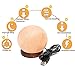 Niubity Himalayan Pink Natural Salt Lamp,USB Wooden Base Himalayan Crystal Rock Salt Lamp Air Purifier Night Light (Ball)