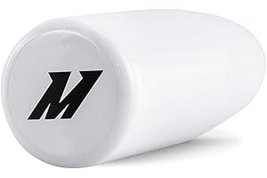 Mishimoto MMSK-WH Weighted Shift Knob, with 3 Thread Pitch Inserts for Universal Fit, White Steel