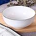TGLBT Salad Soup Bowls 55 Ounce Porcelain Serving Pho Bowl Set Stackable White,3 Packs