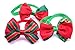 yagopet 20pcs Christmas Small Dog Bow Ties Cat Dog Bowties Collar for Christmas Festival Dog Ties Dog Grooming Accessories