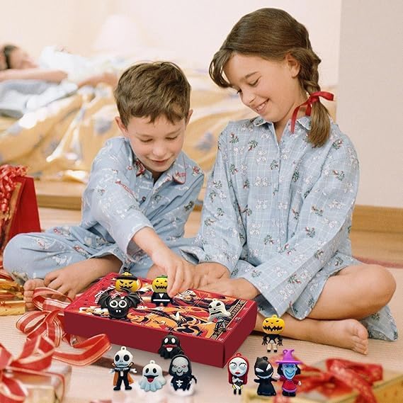 2023 NEW HALLOWEEN CHRISTMAS SCARY DOLL ADVENT CALENDAR 2023 KIDS – 24 DAY HALLOWEEN COUNTDOWN CALENDAR, PRE-CHRISTMAS DOLL NIGHTMARE ADVENT CALENDAR GIFT (A+HALLOWEEN)