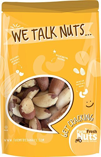 Farm Fresh Nuts RAW BRAZIL NUTS ~ SHELLED BRAZILIAN NUTS (12 OZ Beg)