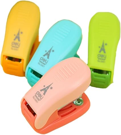 Amazon 文房具 オフィス用品 事務用品 圧着 小型 韓国 可愛いミニポータブル ホッチキス ステープラー ホチキス 紙を綴じる 12枚とじ ピンクとブルー ホチキス 文房具 オフィス用品