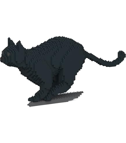 Amazon.com: JEKCA Cat 06S-M02 | Black Cat Plastic Building Blocks