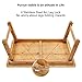 Large Size Laptop Tray Desk NNEWVANTE Foldable Lap Table Bed Tray, TV Tray Floor Table Bamboo Adjustable Breakfast Serving Tray Writing Gaming 4 Leg Latches Support up to 18in Laptop, 25.6×17.7inthumb 3