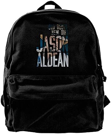 VCARETF Canvas Backpacks Jason Aldean Old Boots New Dirt Canvas Backpack Travel Rucksack Backpack Daypack Knapsack Laptop Shoulder Bag