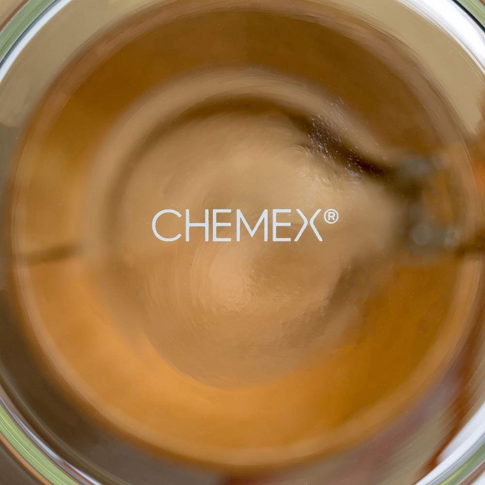 Chemex 10-cupクラシックシリーズコーヒーメーカーガラスでChemex