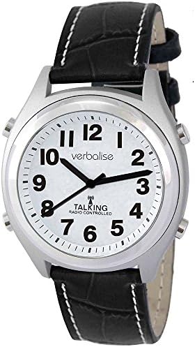 Verbalise Medication Reminder 5 Daily Alarm Radio Controlled Talking Watch (English Speaking)