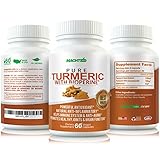 MLabs Pure Turmeric Anti-Inflammatory formula for Gout, Painful Joints and Rheumatoid Arthritis, 60 Capsules