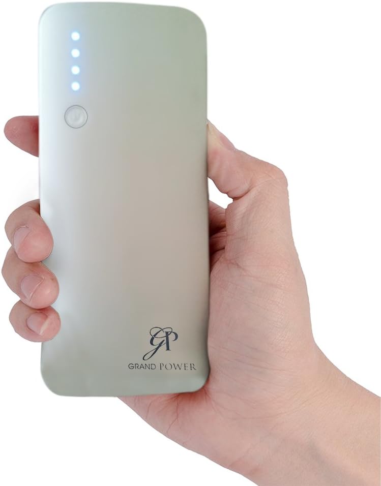 Grand Power 11000mAh Triple Port External Battery Portable Triple USB Charger For iPhone, iPad, Tablets Pc Bluetooth Speakers and More - White