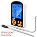 XIKEZAN Waterproof Dual Probe Meat Thermometer Instant Quick Read Kitchen Digital Electric Cooking Food Candy Thermometers for BBQ Oven Grilling Turkey Steak Baking Smoker Liquids Water Bread w/ Timer