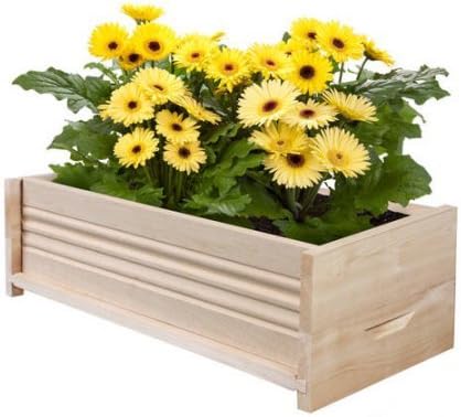 Greenes Fence 24"L Cedar Planter Box Handles Make Moving The Planter Box Easy