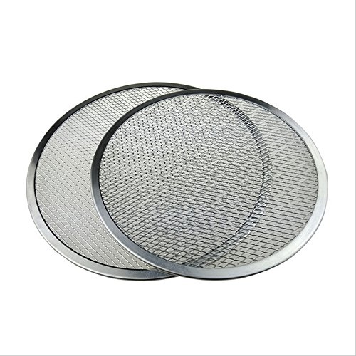 7 Different Size Aluminum Flat Mesh Pizza Screen Round Baking Tray Net Kitchen Tools Hot