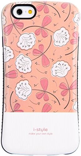 iPhone 6S Plus Case / iPhone 6 Plus Case, Tough Shield [Drop Protection] Soft Interior [Scratch Resistant] Perfect-Fit Shock Absorbing Non-Slip Hybrid Hard Armor Case, Flora, Pink Orange 6150i9