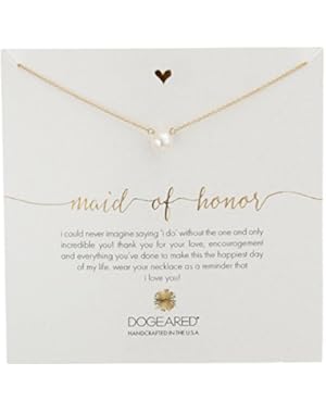 Maid of Honor, Large White Pearl Necklace, 18