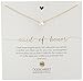 Dogeared Maid of Honor, Large White Pearl Gold Necklace, 18