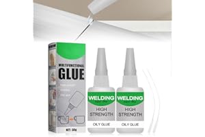 APRYEW High-Strength Welding Oily Glue, Magic Glue Super Adhesive Strong & Fast Waterproof Super Glue for Metal, Wood, Ceramic, Leather, Glass, Metal, Plastic (100G)