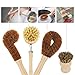 Yatuela Plant Based Cleaning Brush Set, 6 Piece for Vegetable, and Kitchen Dish Cleaning, Sisal & Coconut Fibers with Bamboo Handles, Zero Waste & Biodegradable Kitchen Brushes