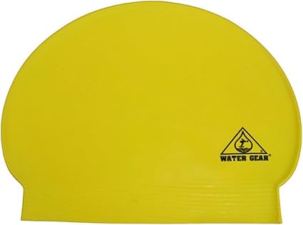 yellow swimming cap
