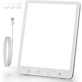 Light Therapy Lamp - 10000 Lux Therapy Light, 3 Color Temperature & Wall Mount Therapy Lamp with Memory Function, Touch Contr