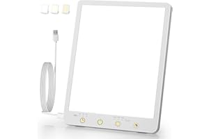 Light Therapy Lamp - 10000 Lux Therapy Light, 3 Color Temperature & Wall Mount Therapy Lamp with Memory Function, Touch Contr