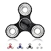 Krazy Spinner Hand Spinner Toy Stress Reducer Ultra Durable High Speed Ceramic Bearing Finger Toy Guarantee 1+min Spin Time Perfect for ADD ADHD Anxiety Autism Stress Relief (SteelBearing-Black)