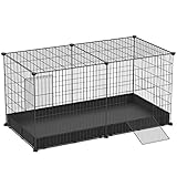 SONGMICS Guinea Pig Run Cage, Large Indoor Playpen