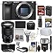 Sony Alpha A6500 4K Wi-Fi Digital Camera Body with 18-105mm f/4 Lens + 64GB Card + Case + Flash + Battery & Charger + Tripod + Filters Kit