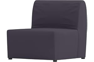 SOFA RENEWAL The Dense Cotton Lycksele Chair Bed Sofa Replacement is Compatible with IKEA Lycksele Single Sleeper Or Futon. Lycksele Single Seat Slipcover Replacement (Cotton Dark Gray)