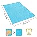 Gsung Sand Free Beach Mat Beach Blanket Sand Proof Magic Sandless Sand Dirt & Dust Disappear Fast Dry Easy to Clean Double Mesh Leakage Beach Matthumb 4