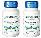 Life Extension Pregnenolone 100 Mg Capsule, 100-Count x 2