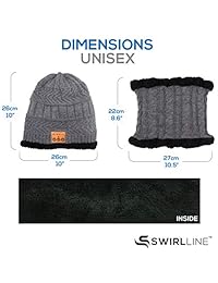 Wireless Auriculares Bluetooth Beanie sombrero y bufanda Set   Be it Jogging, Viajes O Running   Unisex   Calor y comodidad superior   Snug   Gorro para micrófono integrado   lavable Knit elástica de ajuste