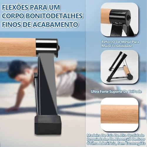 Preta e Branca, Suporte de Calistenia Barra Paralela de Chão Barra Fixa 34 * 23 * 15CM Amarela
