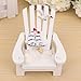 Buytra Miniature Fairy Garden Sea Beach Style Chair Ornament Outdoor Decor Home Article Wedding Cake Topper Decoration