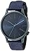 KOMONO Unisex KOM-W2111 Winston Heritage Series Stainless Steel Watch With Blue Canvas Band
