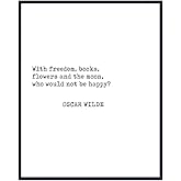 Oscar Wilde Quote Wall Art Print Typography - 8x10 Unframed Photo - Makes a Great Gift - Chic Home Decor - Motivational and Inspirational